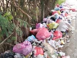 Sampah Menumpuk di Jalan Pendidikan Desa Pasilian, Warga Minta Segera Diangkut